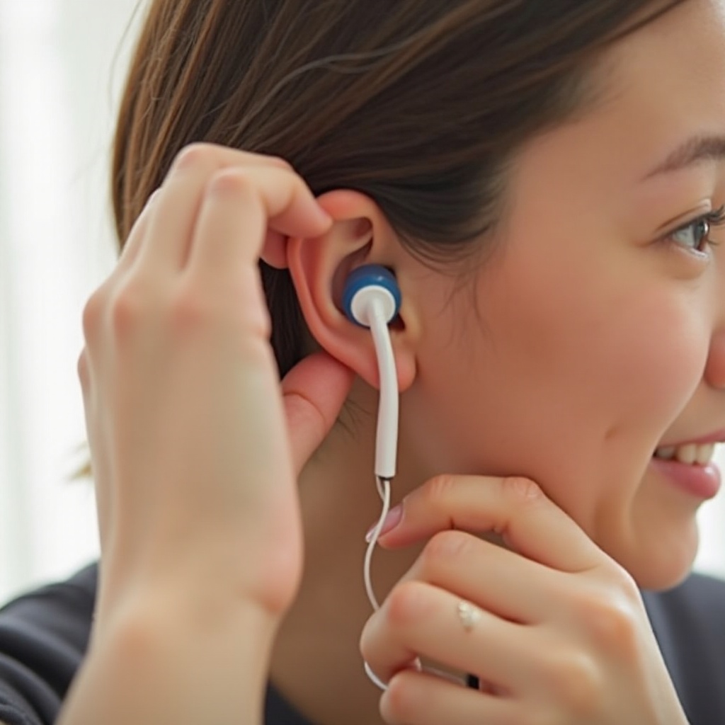 impossible de faire tenir les écouteurs dans l'oreille