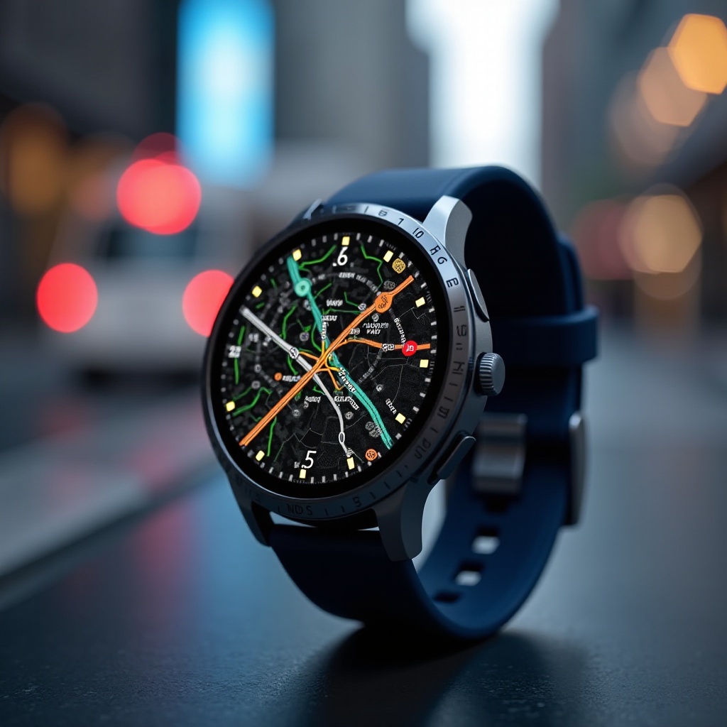 montre connectée avec cartographie